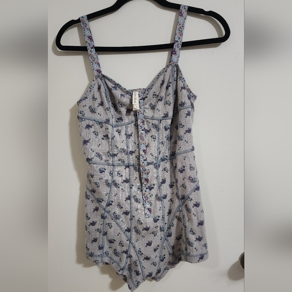 For Love And Lemons Other - Floral Print Romper FL&L